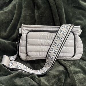 THINK ROYLN Silver Crossbody Bag